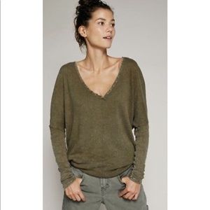 Free People Santa Cruz Henley tee Olive